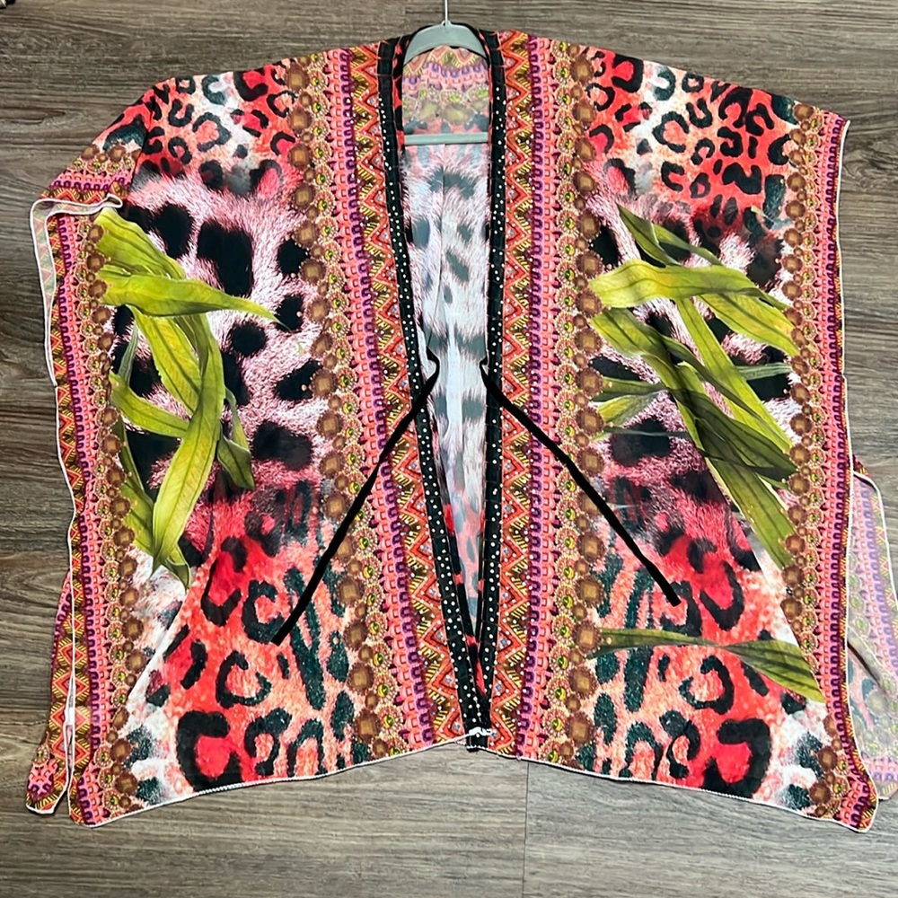 Janice Apparel multicolored kimono/ wrap